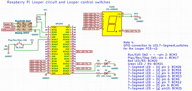 Looper Pedal Schematics V2